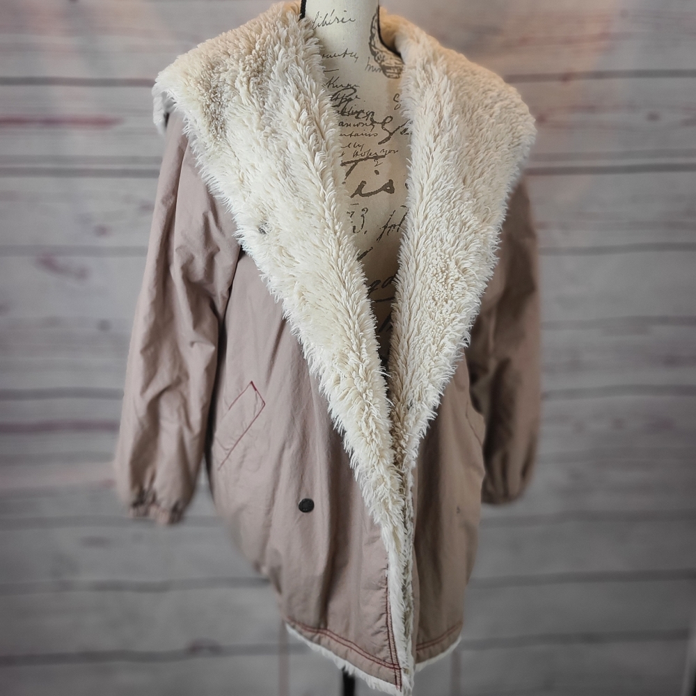 Free People Heavy Lined Coat -M - Picture 3 of 5